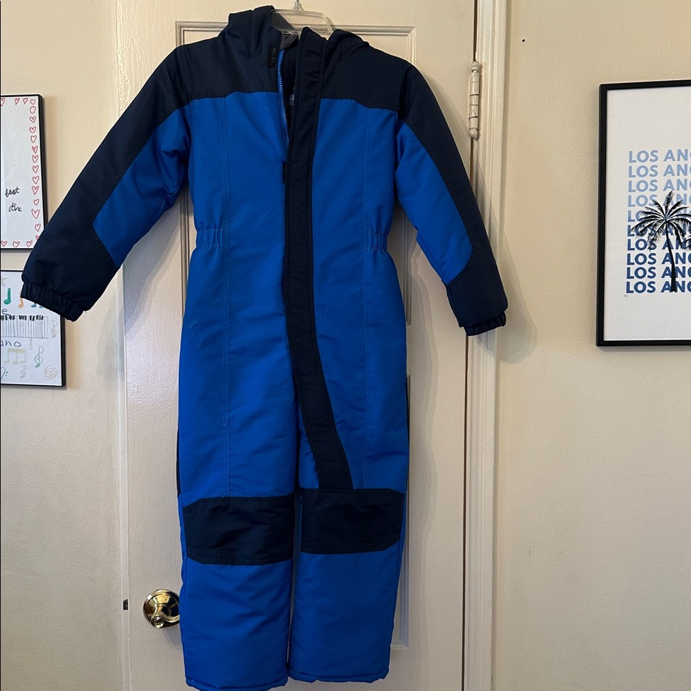 Pulse Blue and Black Kids Snowsuit